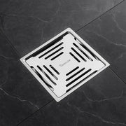 Specule Garnet Square Floor Drain 5x5 Inches – SS 304 Flat Cut with Cockroach Trap by Specule